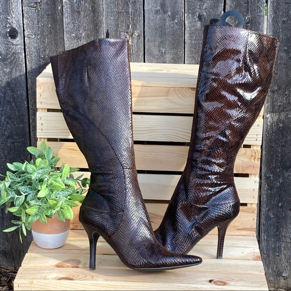 Nine West Snake Skin Boots